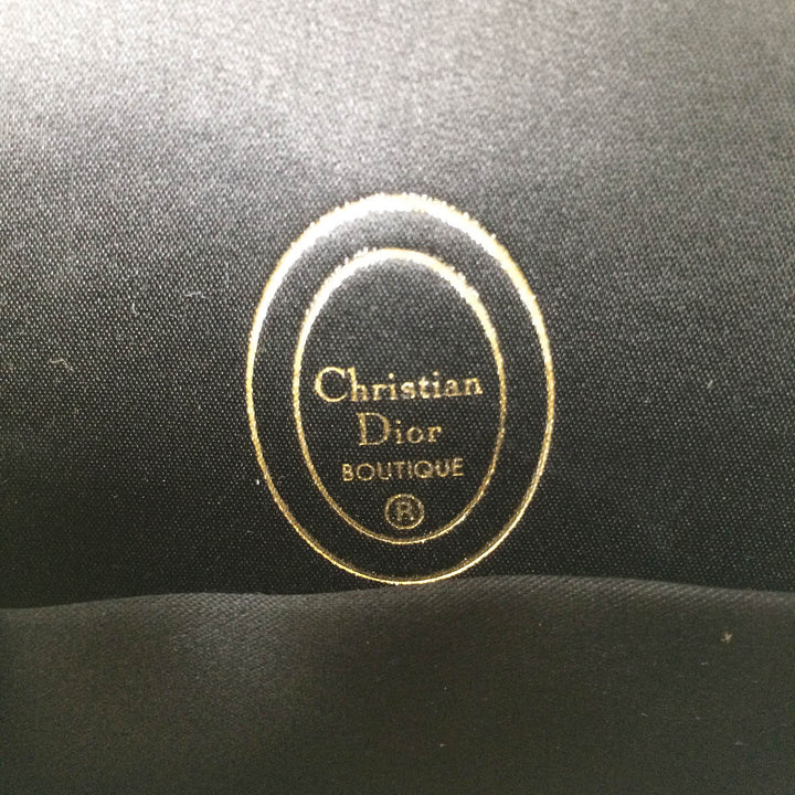Christian Dior クリスチャンディオール 
 ショルダーバッグ 
コットン ブラック