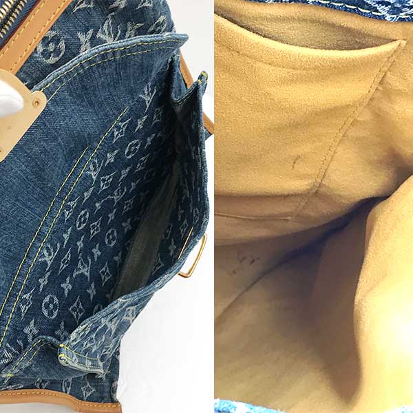 LOUIS VUITTON ルイ・ヴィトン 
 M95018/フラットショッパー トートバッグ 
モノグラムデニム ブルー