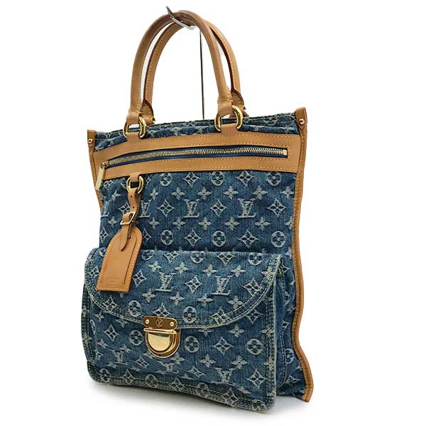 LOUIS VUITTON ルイ・ヴィトン 
 M95018/フラットショッパー トートバッグ 
モノグラムデニム ブルー