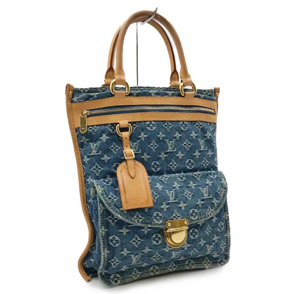 LOUIS VUITTON ルイ・ヴィトン 
 M95018/フラットショッパー トートバッグ 
モノグラムデニム ブルー