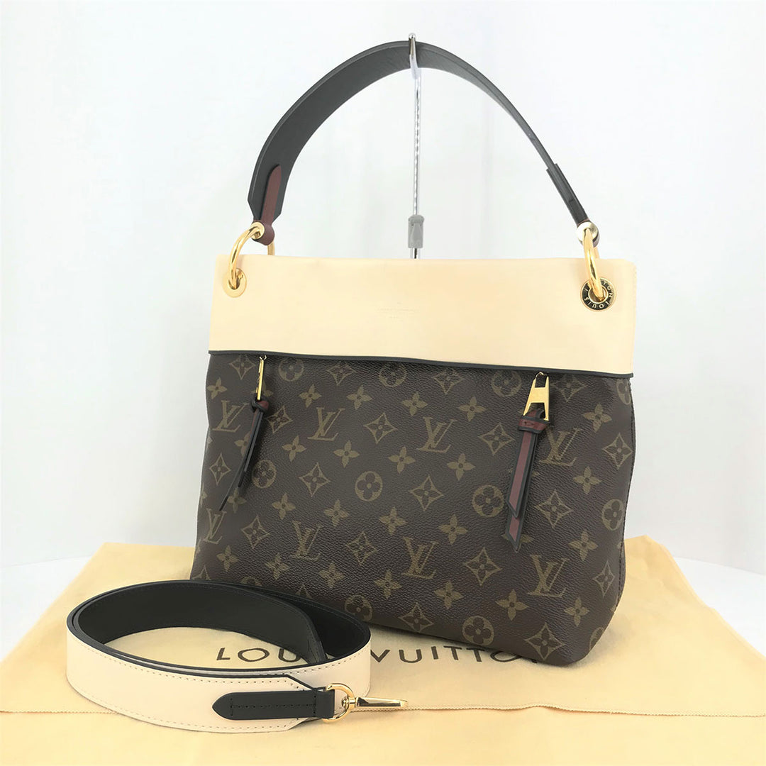 LOUIS VUITTON ルイ・ヴィトン 
 テュイルリーブサス M43576 ハンドバッグ 
PVC/レザー  ブラウン