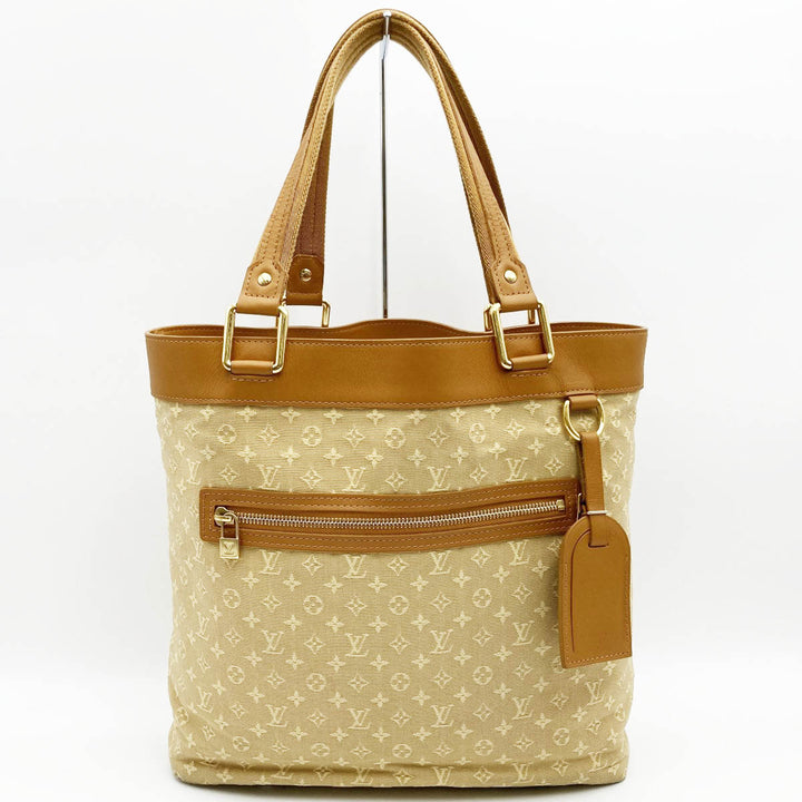 LOUIS VUITTON ルイ・ヴィトン 
 モノグラム・ミニ M92683 トートバッグ 
キャンバス ベージュ