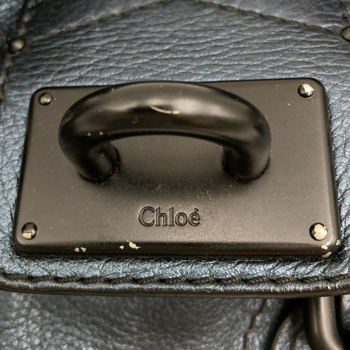 Chloe クロエ 
 パディントン 04 06 51 5391 ハンドバッグ 
レザー ブルー
