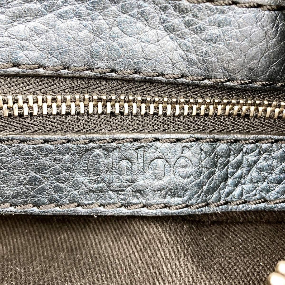 Chloe クロエ 
 パディントン 04 06 51 5391 ハンドバッグ 
レザー ブルー