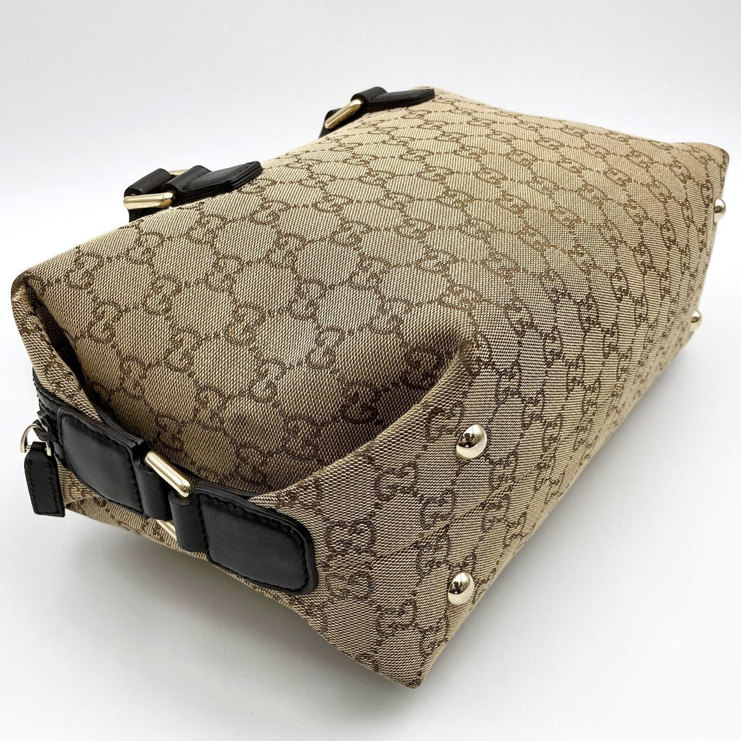 GUCCI グッチ 
 272375  ボストンバッグ 
GGキャンバス ブラウン
