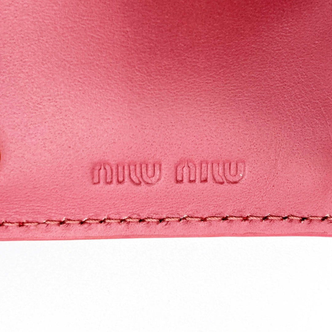 Miu Miu ミュウ ミュウ 
 コインケース 
レザー ピンク