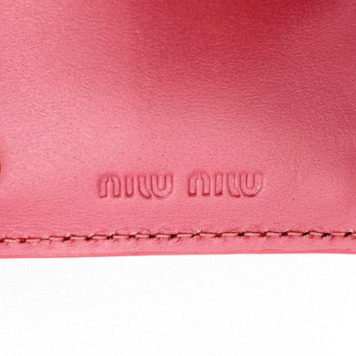 Miu Miu ミュウ ミュウ 
 コインケース 
レザー ピンク