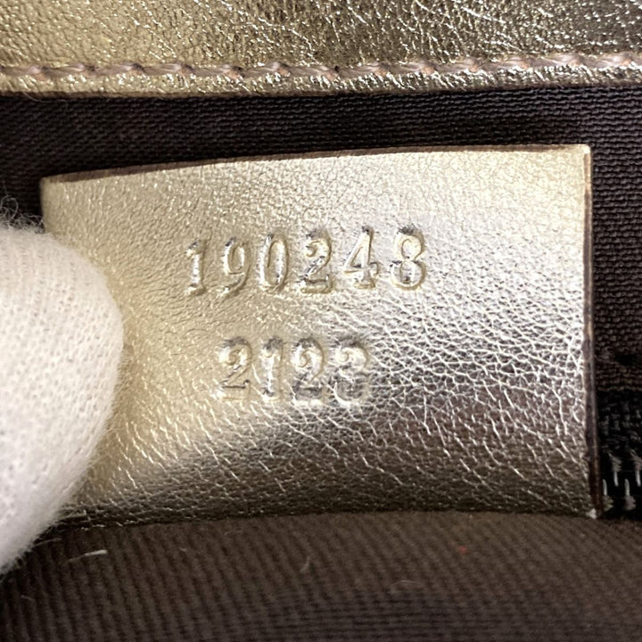 GUCCI グッチ 
 190248  ショルダーバッグ 
GGキャンバス/レザー  ベージュ
