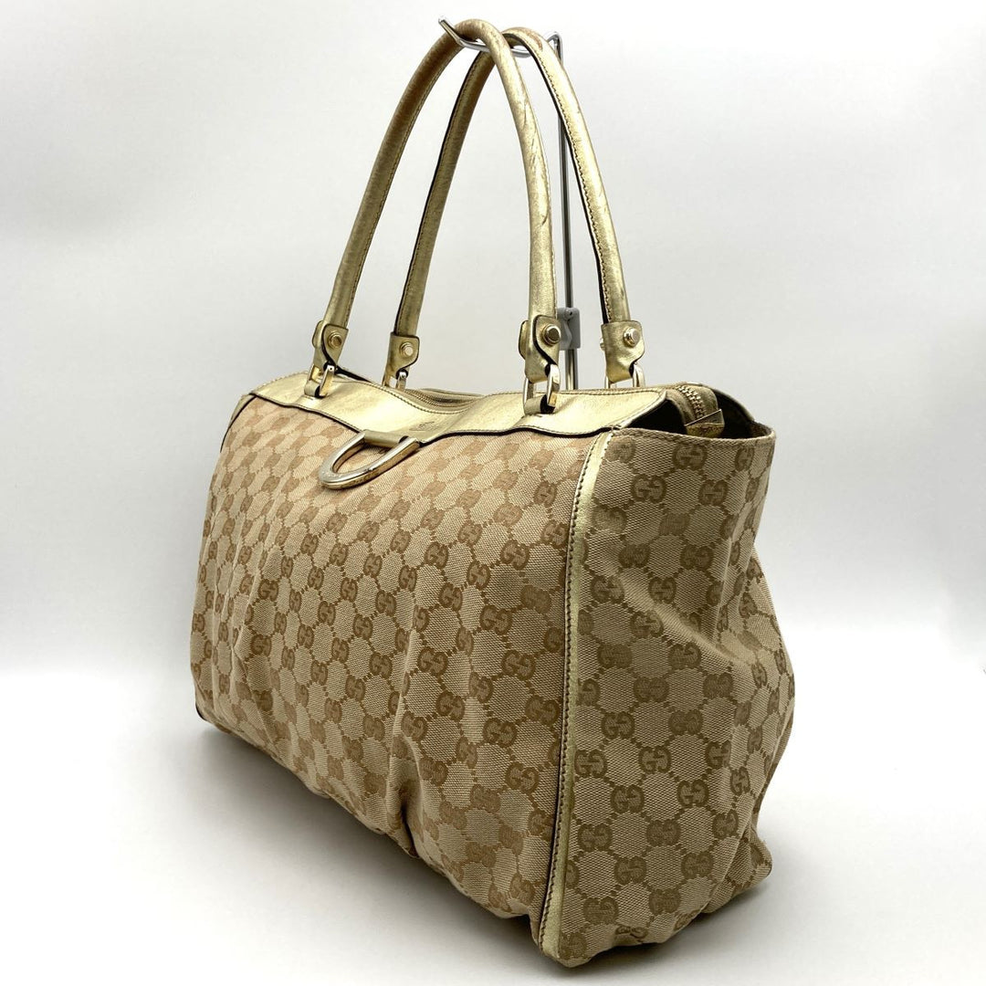 GUCCI グッチ 
 190248  ショルダーバッグ 
GGキャンバス/レザー  ベージュ