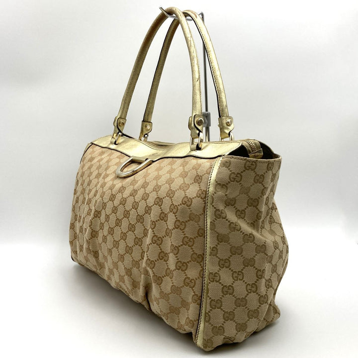 GUCCI グッチ 
 190248  ショルダーバッグ 
GGキャンバス/レザー  ベージュ