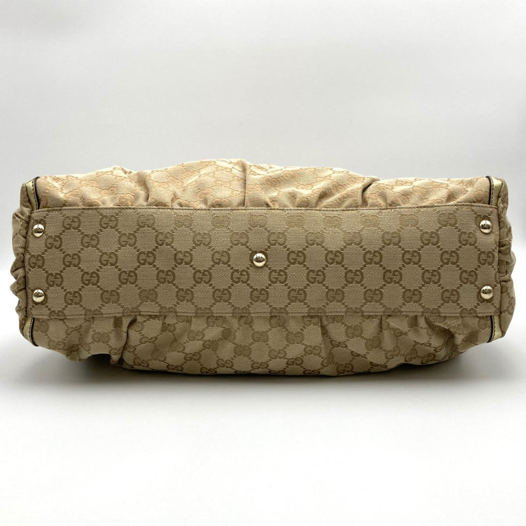 GUCCI グッチ 
 190248  ショルダーバッグ 
GGキャンバス/レザー  ベージュ