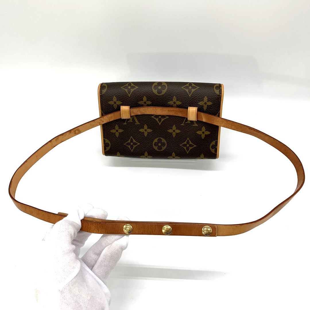 LOUIS VUITTON ルイ・ヴィトン 
 ポシェットフロランティーヌ M51855 ウエストバッグ 
PVC ブラウン