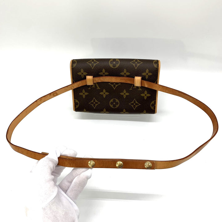 LOUIS VUITTON ルイ・ヴィトン 
 ポシェットフロランティーヌ M51855 ウエストバッグ 
PVC ブラウン