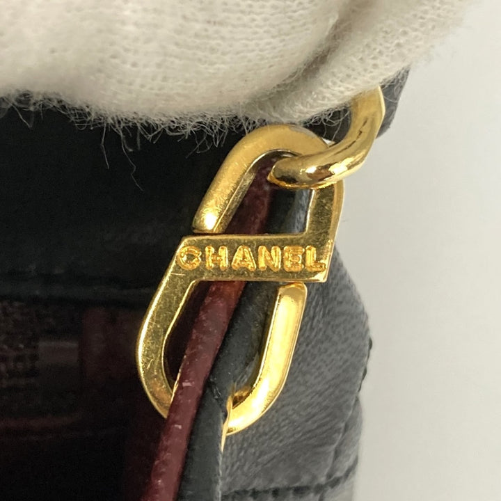 CHANEL シャネル 
 ミニマトラッセ ショルダーバッグ 
ラムスキン ブラック