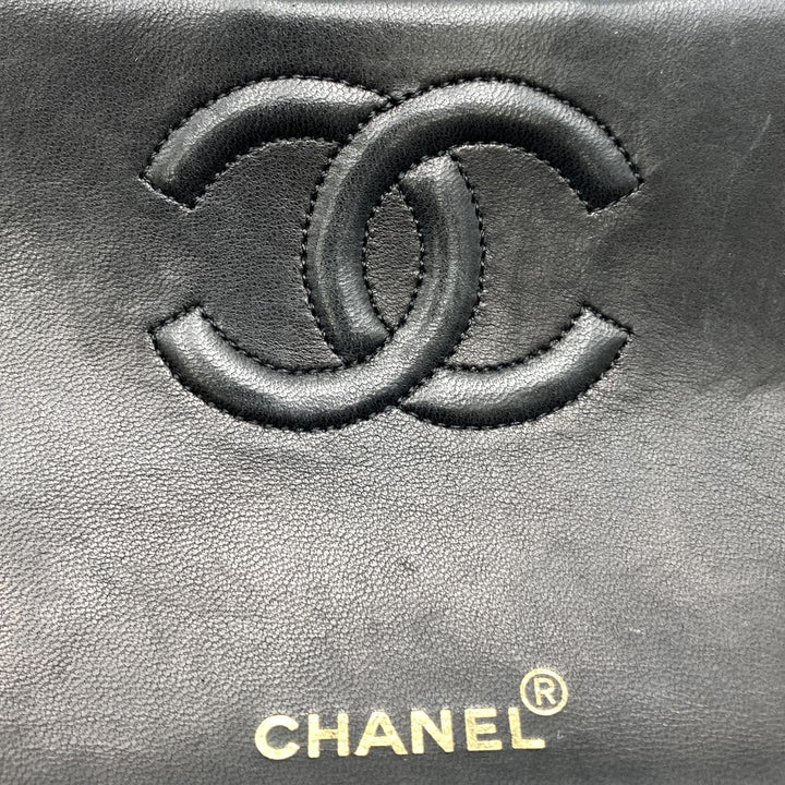 CHANEL シャネル 
 ミニマトラッセ ショルダーバッグ 
ラムスキン ブラック