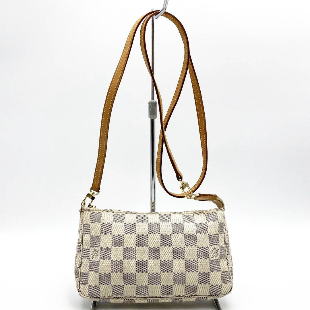 LOUIS VUITTON ルイ・ヴィトン 
 ポシェット・アクセソワール N51986 ショルダーバッグ 
 ホワイト