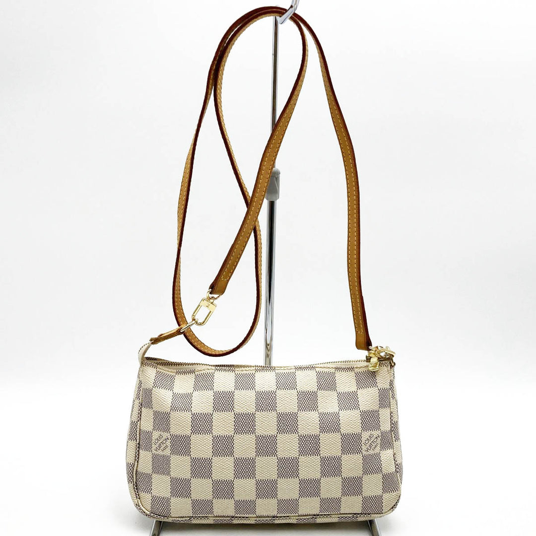 LOUIS VUITTON ルイ・ヴィトン 
 ポシェット・アクセソワール N51986 ショルダーバッグ 
 ホワイト