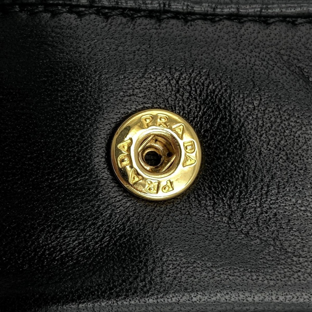 PRADA プラダ 
 長財布 
レザー ブラック