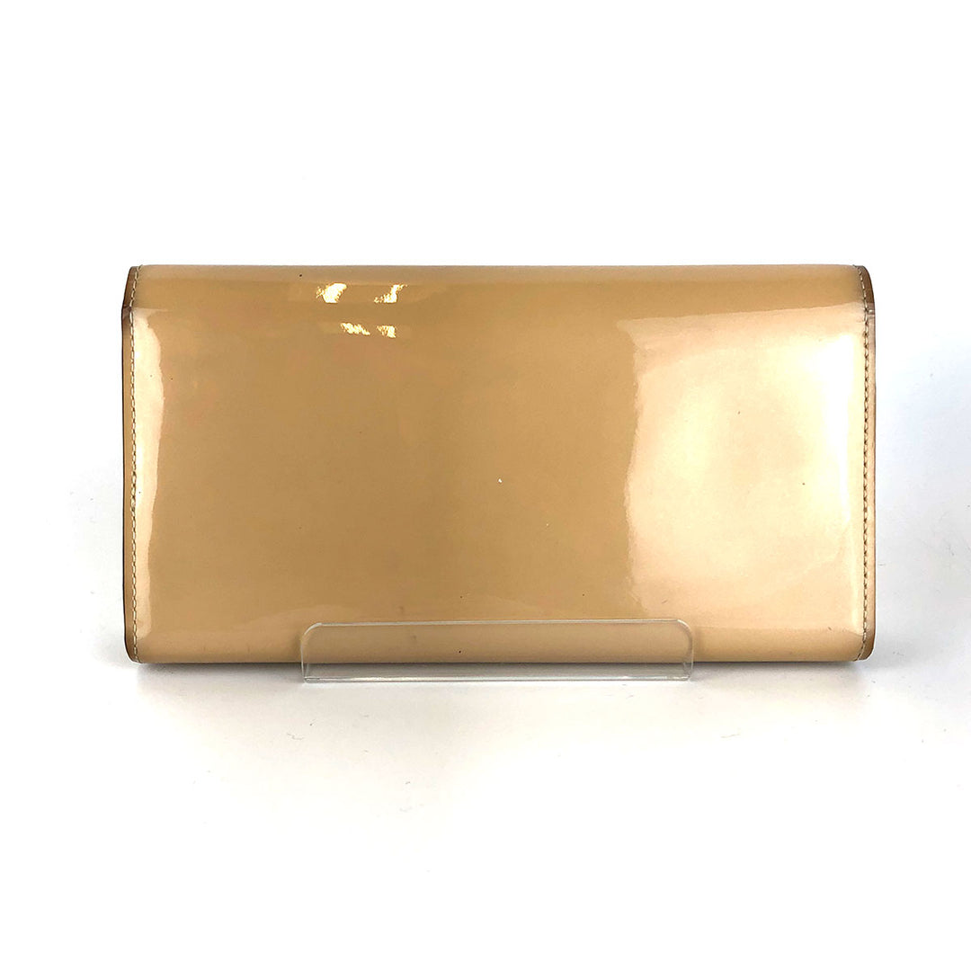 LOUIS VUITTON ルイ・ヴィトン 
 ポルトフォイユ・ルイーズ M61318 長財布 
ヴェルニ デュンヌ/ベージュ系
