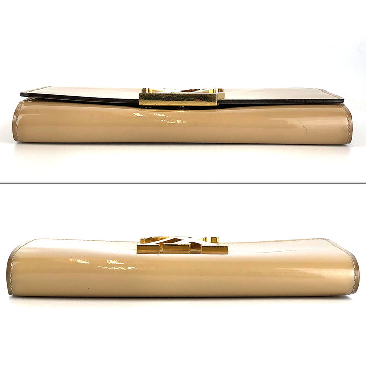 LOUIS VUITTON ルイ・ヴィトン 
 ポルトフォイユ・ルイーズ M61318 長財布 
ヴェルニ デュンヌ/ベージュ系