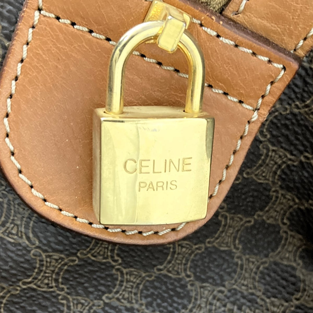 CELINE セリーヌ 
 ボストンバッグ 
PVC ブラウン