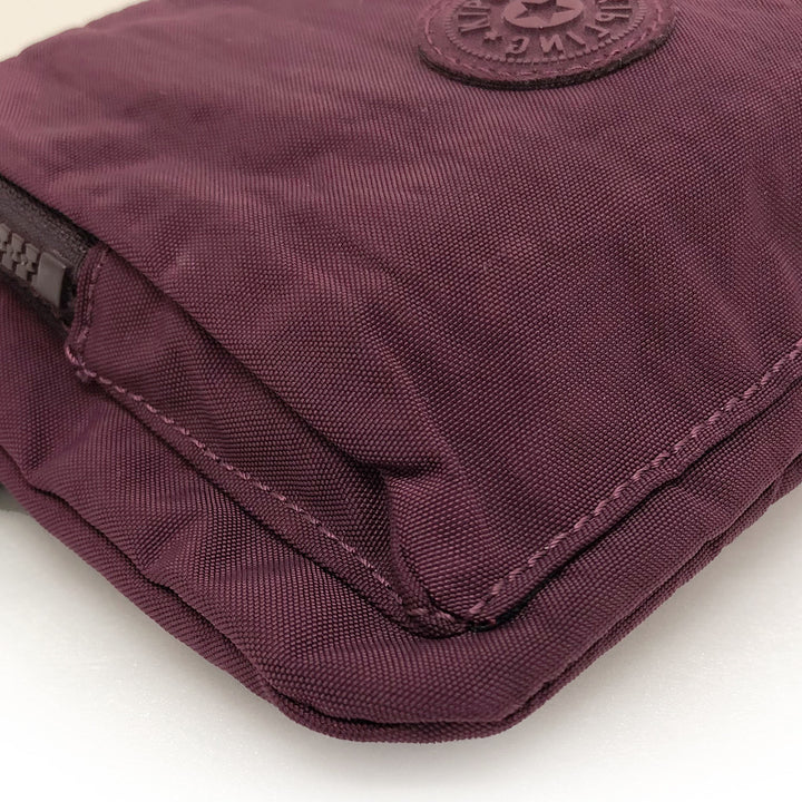 Kipling キプリング 
 K1448351E ショルダーバッグ 
ナイロン/レザー  ダークプラム