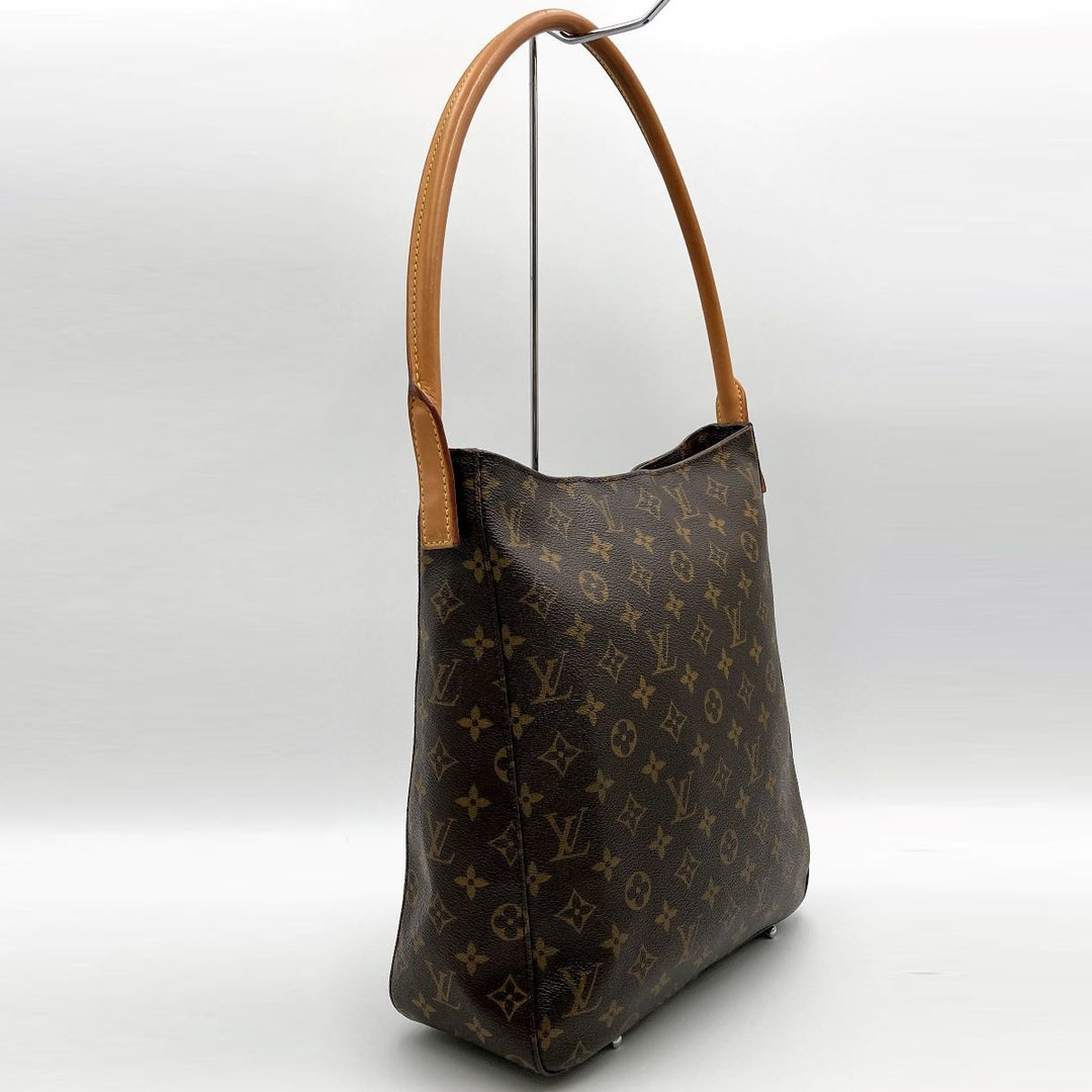 LOUIS VUITTON ルイ・ヴィトン 
 M51145/ルーピングGM ショルダーバッグ 
モノグラムキャンバス ブラウン