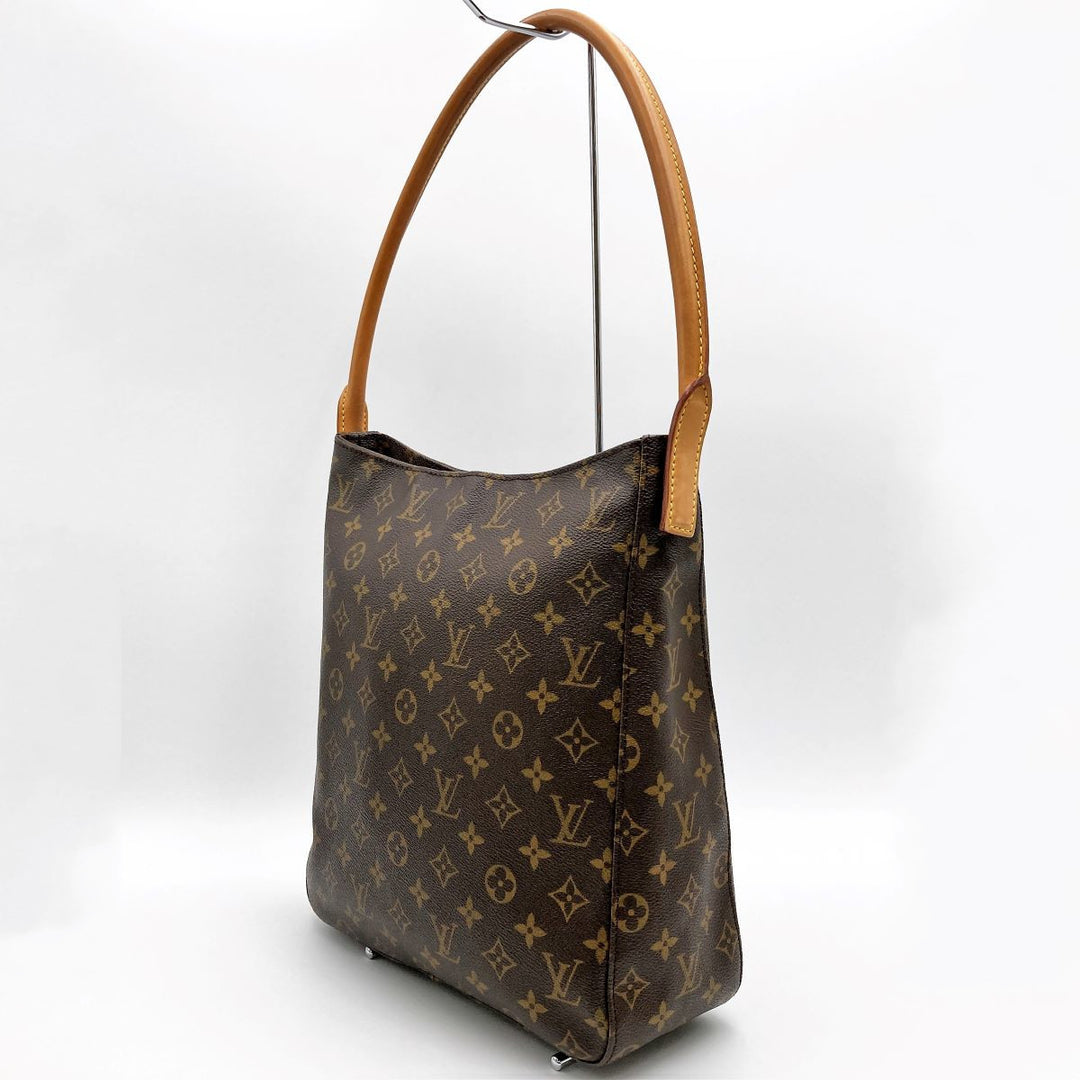 LOUIS VUITTON ルイ・ヴィトン 
 M51145/ルーピングGM ショルダーバッグ 
モノグラムキャンバス ブラウン