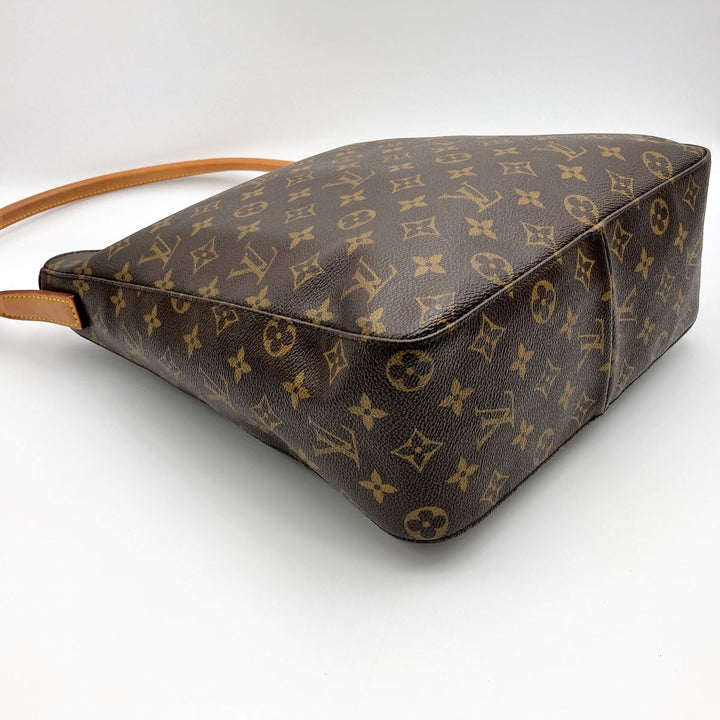 LOUIS VUITTON ルイ・ヴィトン 
 M51145/ルーピングGM ショルダーバッグ 
モノグラムキャンバス ブラウン