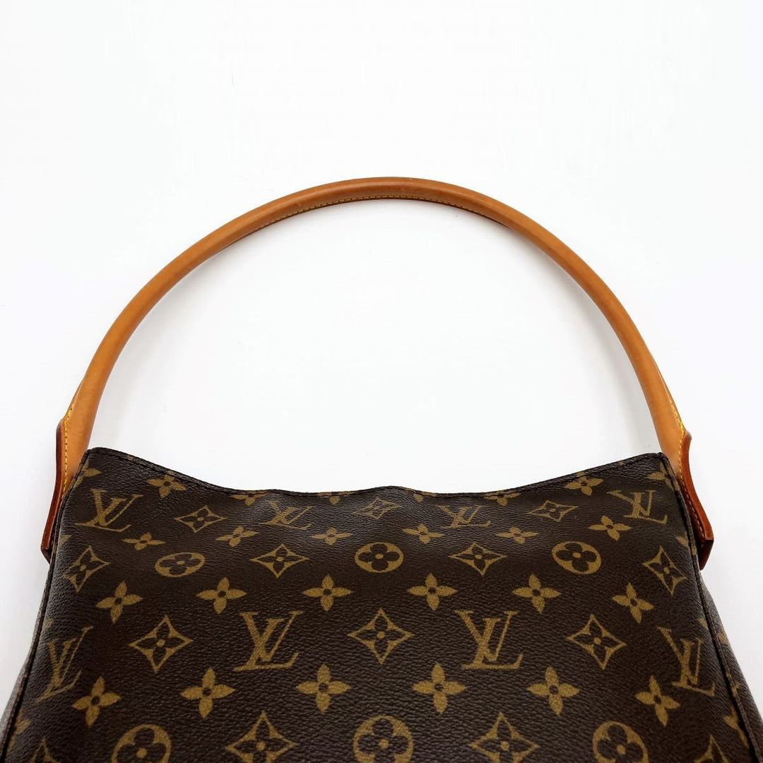 LOUIS VUITTON ルイ・ヴィトン 
 M51145/ルーピングGM ショルダーバッグ 
モノグラムキャンバス ブラウン