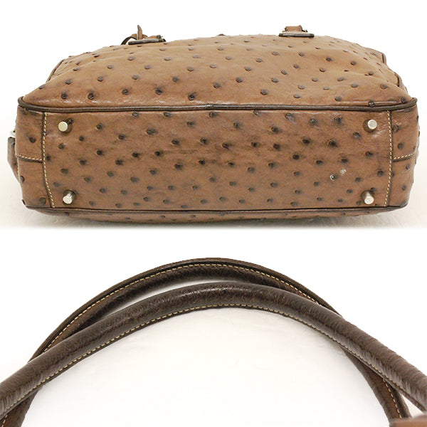 PRADA プラダ 
 BL0095  ショルダーバッグ 
オーストリッチ ブラウン系