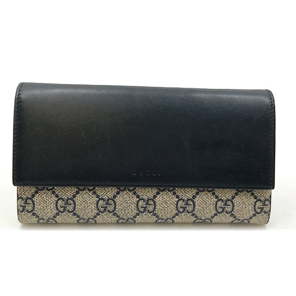 GUCCI グッチ 
 410100 長財布 
レザー/PVC  ネイビー