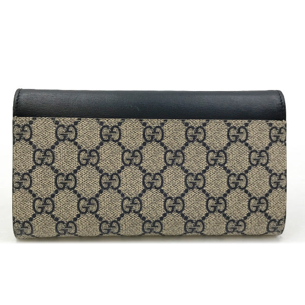 GUCCI グッチ 
 410100 長財布 
レザー/PVC  ネイビー