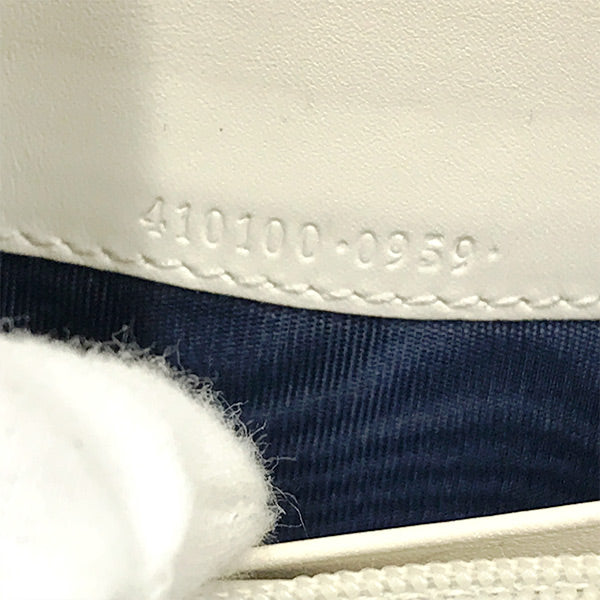 GUCCI グッチ 
 410100 長財布 
レザー/PVC  ネイビー
