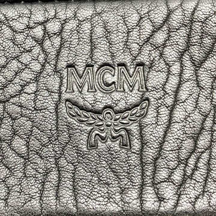 MCM エム・シー・エム 
 ハンドバッグ 
レザー ブラック