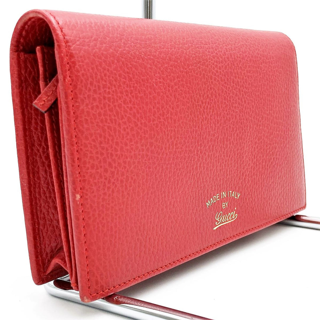 GUCCI グッチ 
 368231 ショルダーバッグ 
レザー レッド