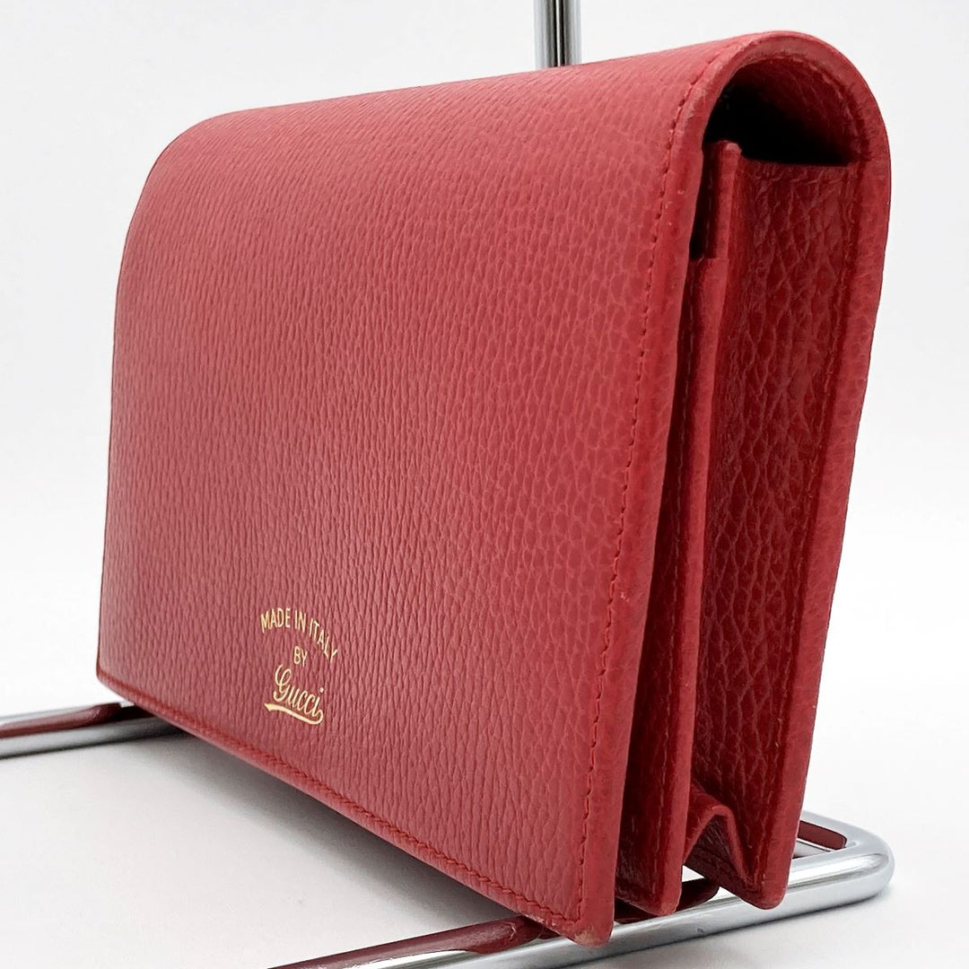 GUCCI グッチ 
 368231 ショルダーバッグ 
レザー レッド