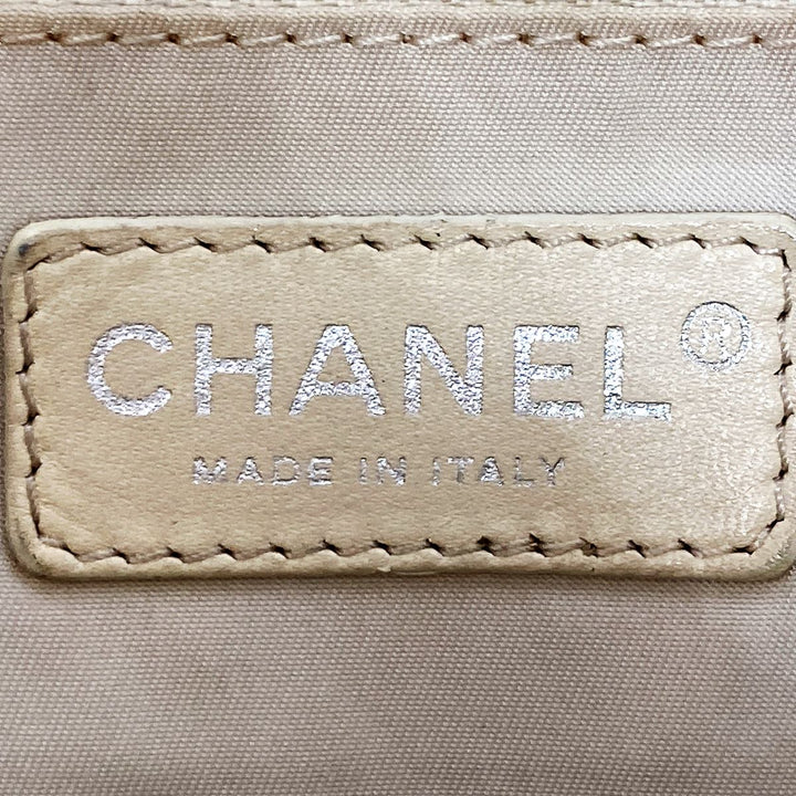 CHANEL シャネル 
 パリビアリッツ トートバッグ 
コーティングキャンバス ゴールド