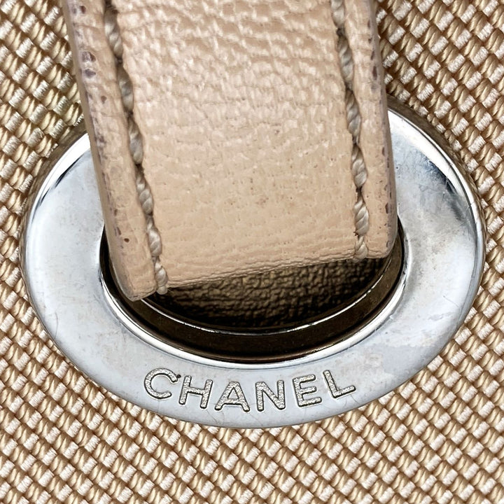CHANEL シャネル 
 パリビアリッツ トートバッグ 
コーティングキャンバス ゴールド