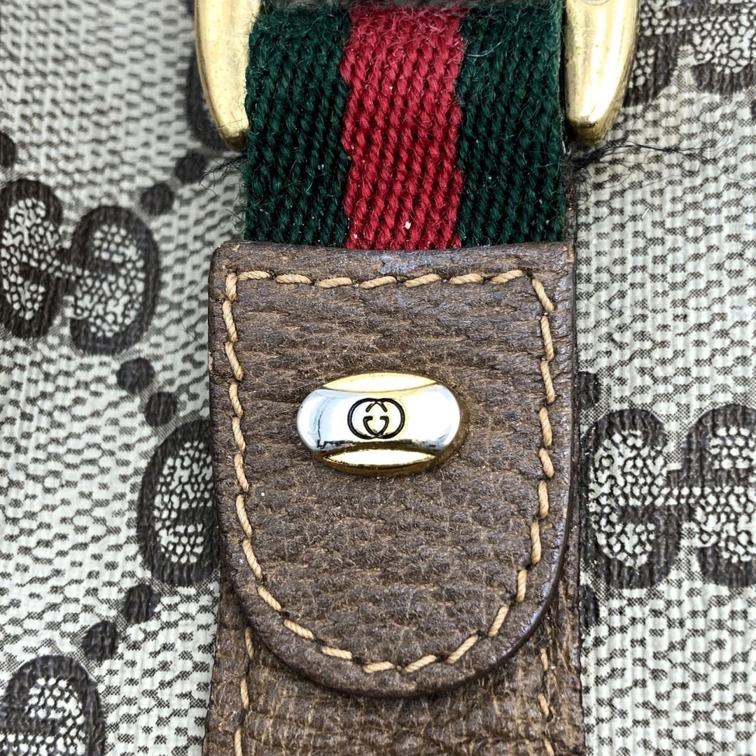 GUCCI グッチ 
 111・02 ボストンバッグ 
GGスプリームキャンバス/PVC  ブラウン