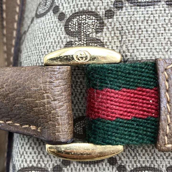 GUCCI グッチ 
 111・02 ボストンバッグ 
GGスプリームキャンバス/PVC  ブラウン