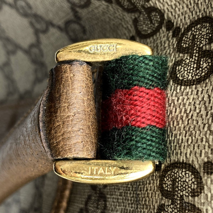 GUCCI グッチ 
 111・02 ボストンバッグ 
GGスプリームキャンバス/PVC  ブラウン