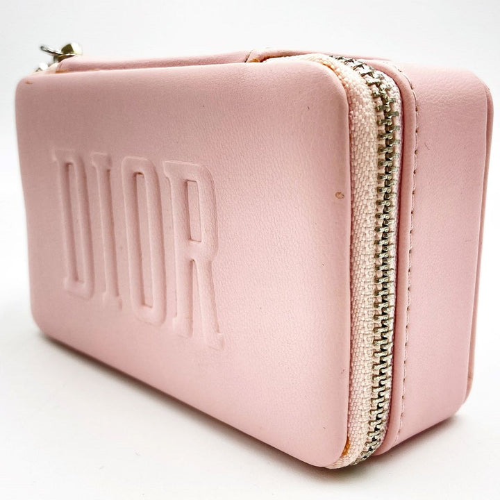 Dior ディオール 
 C400071661 アクセサリーポーチ 
レザー ピンク