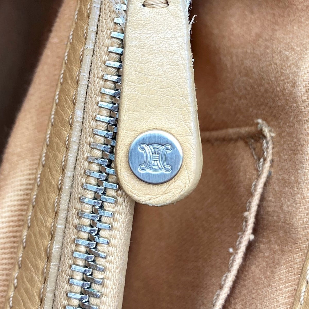 CELINE セリーヌ 
 ブギーバッグ CE00/34 ハンドバッグ 
レザー ベージュ