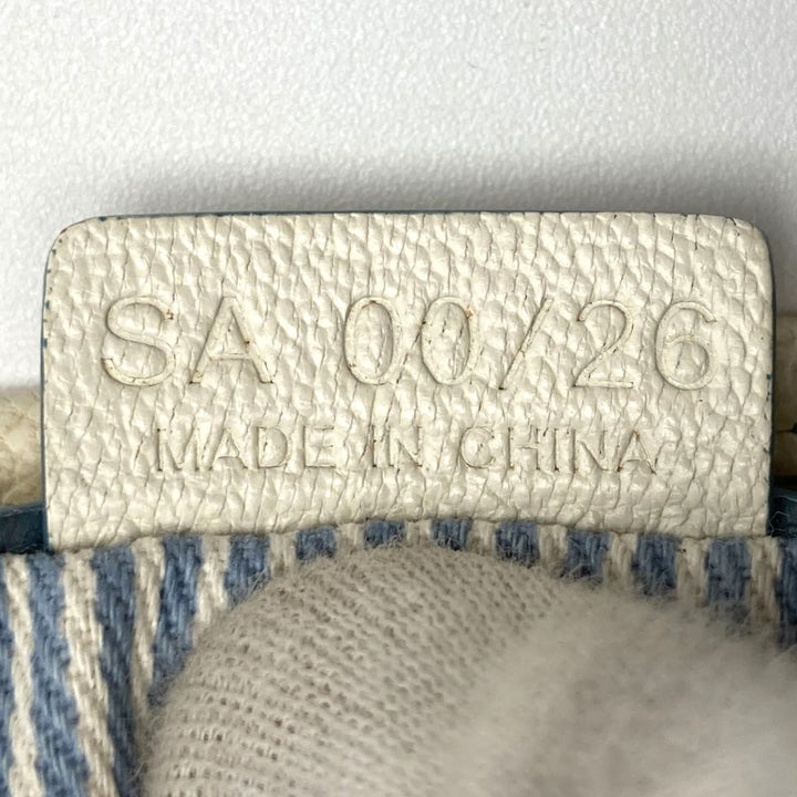 CELINE セリーヌ 
 SA 00/26 ハンドバッグ 
キャンバス/レザー  ブルー