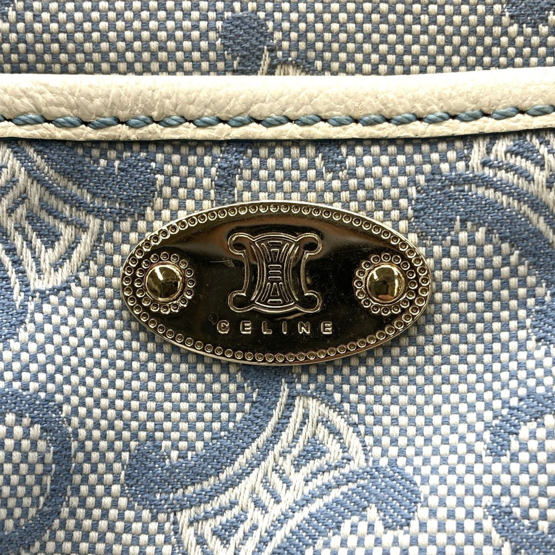 CELINE セリーヌ 
 SA 00/26 ハンドバッグ 
キャンバス/レザー  ブルー