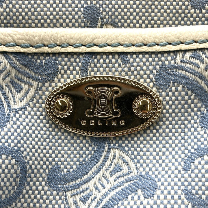 CELINE セリーヌ 
 SA 00/26 ハンドバッグ 
キャンバス/レザー  ブルー