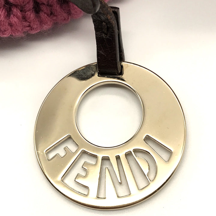 FENDI フェンディ 
 ショルダーバッグ 
ニット ピンク
