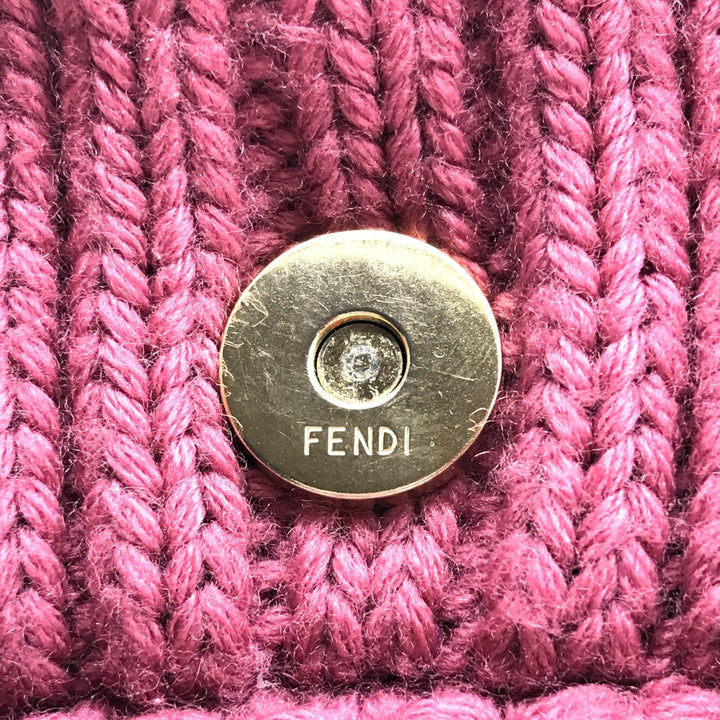 FENDI フェンディ 
 ショルダーバッグ 
ニット ピンク