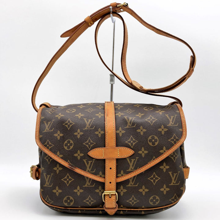 LOUIS VUITTON ルイ・ヴィトン 
 モノグラム ソミュール30 M42256 ショルダーバッグ 
PVC ブラウン